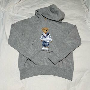 Polo Bear Fleece Hoodie NWOT